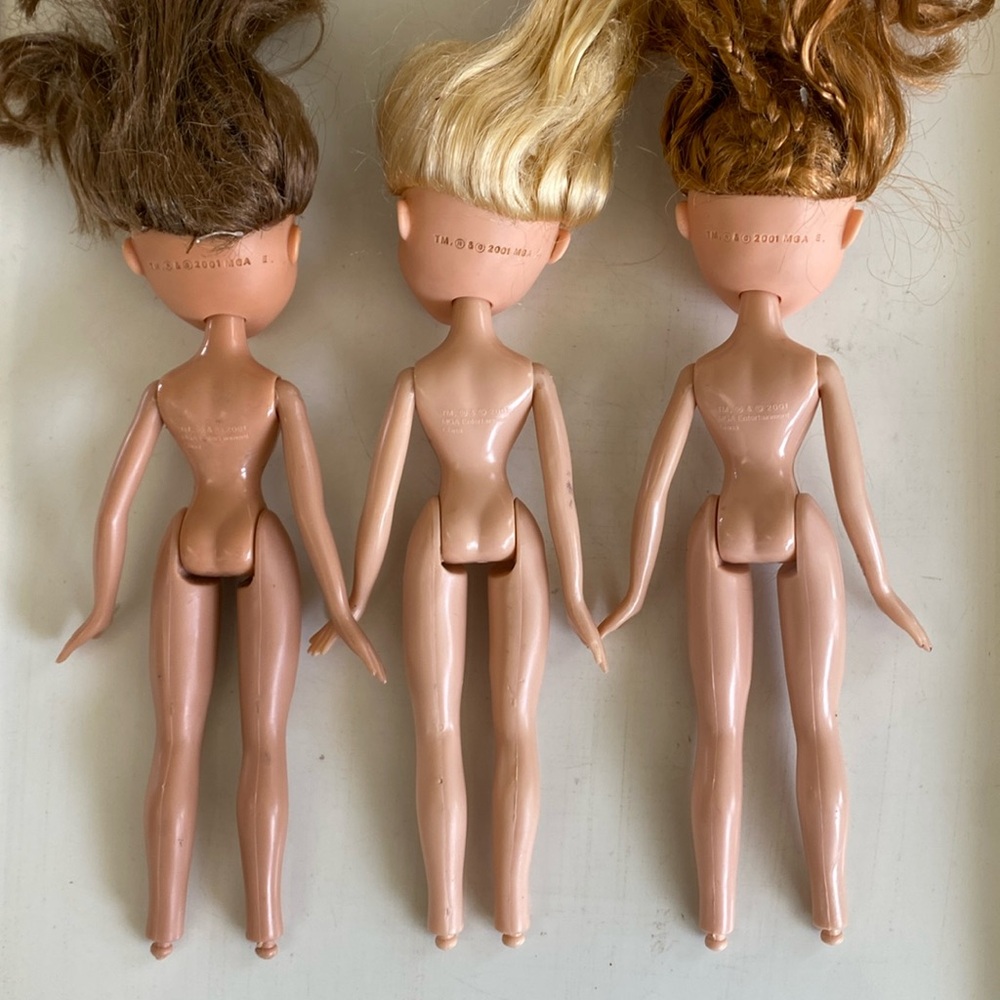 2001 Original Bratz Dolls Set - Yasmin - Cloe - Meyhan - Nude Dolls - Picture 11 of 12